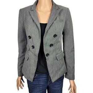 Express Women's Modern Grey Button Blazer in a Size 0